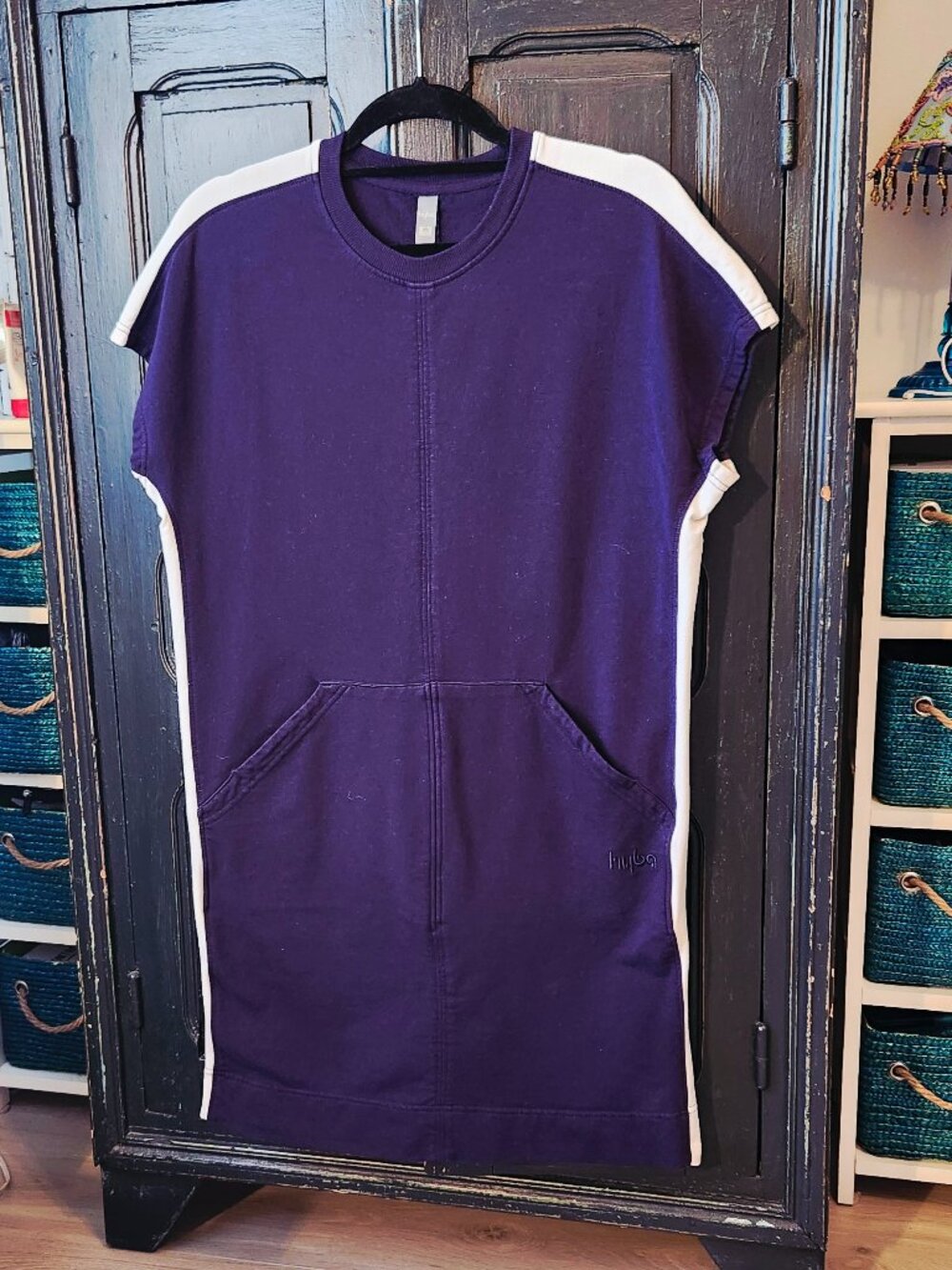 HYBA Navy T-Shirt Dress, size Medium